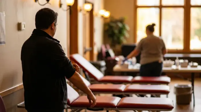 Blutspendetermin in Emmering am 15. April in der Amperhalle — Der Blutspendedienst des Bayerischen Roten Kreuzes kommt am 15. April nach Emmering. Blutspenden sind dort von 15 bis 20 Uhr in der Amperhalle möglich. | Quelle: Stadt Emmering