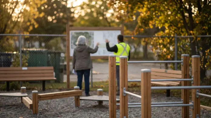 Private Spende von 30.000 Euro soll Spielplatz im Erikapark aufwerten — Mit einer privaten Spende von 30.000 Euro unterstützt Hannelore Biffar die Weiterentwicklung des Spielplatzes im Erikapark in Germering. Geplant sind neue Spielgeräte und zusä...
