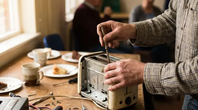 Repair Café Olching öffnet am Samstag wieder — Das Repair Café Olching nimmt am Samstag, 20. Juni 2026, wieder Reparaturen entgegen. Geöffnet ist von 13 bis 16 Uhr in der alten Hauptschule an der Heckenstraße 9. | Quelle: Stadt Olching