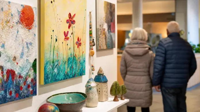 Ausstellung „Farben der Gemeinschaft“ noch bis 30. Juli im Landratsamt — Im Landratsamt Fürstenfeldbruck ist die Ausstellung „Farben der Gemeinschaft“ noch bis Donnerstag, 30. Juli, zu sehen. Gezeigt werden Arbeiten von Gästen der Tagespflegeeinri...