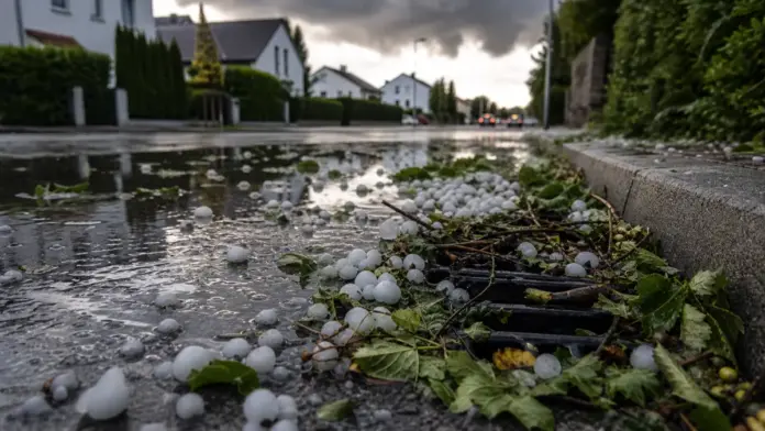 DWD warnt in Gröbenzell vor schweren Gewittern — Der Deutsche Wetterdienst warnt ab Donnerstagmittag vor einzelnen schweren Gewittern in Gröbenzell. Auch am Freitag können regional Starkregen, Hagel und schwere Sturmböen auftreten. | Quelle: Stadt...