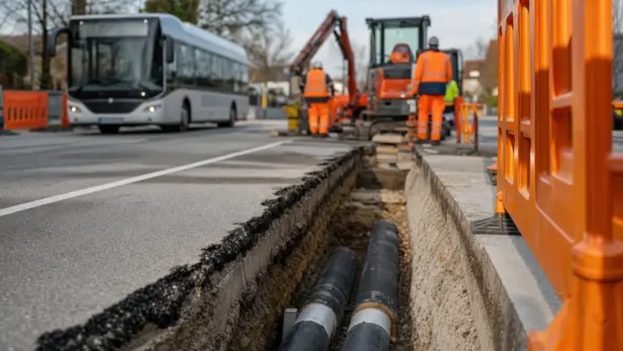 Fernwärmeausbau an der Olchinger Hauptstraße beginnt am 3. August — Die Stadtwerke Olching bauen ihr Fernwärmenetz im Bereich der Hauptstraße weiter aus. Während der Bauarbeiten bis voraussichtlich Ende der Sommerferien kommt es zu Verkehrsänderun...