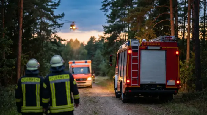 Feuerwehr Mammendorf unterstützt Rettungsdienst bei Reanimation im Waldgebiet — Die Feuerwehr Mammendorf ist am Dienstagabend zu einer technischen Hilfeleistung in ein Waldgebiet an der FFB2 alarmiert worden. Die Einsatzkräfte unterstützten bei ei...