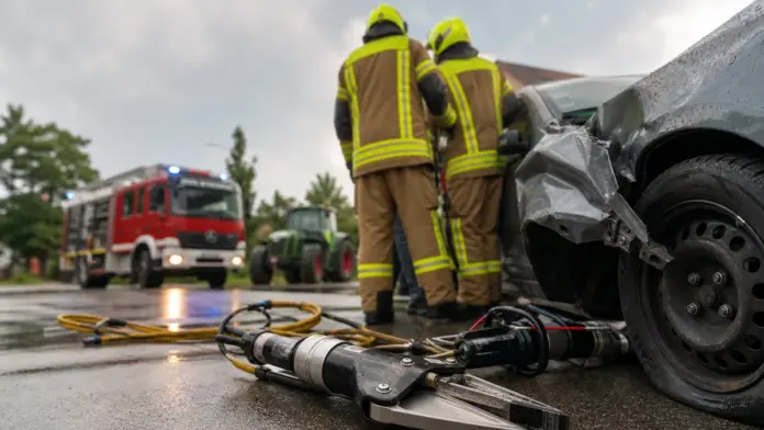 Feuerwehren Mammendorf und Aich üben gemeinsamen Rettungseinsatz — Die Feuerwehren Mammendorf und Aich haben am 13. Juli 2026 eine gemeinsame Übung absolviert. Geprobt wurde ein Szenario mit einem landwirtschaftlichen Fahrzeug, zwei Pkw und mehrer...