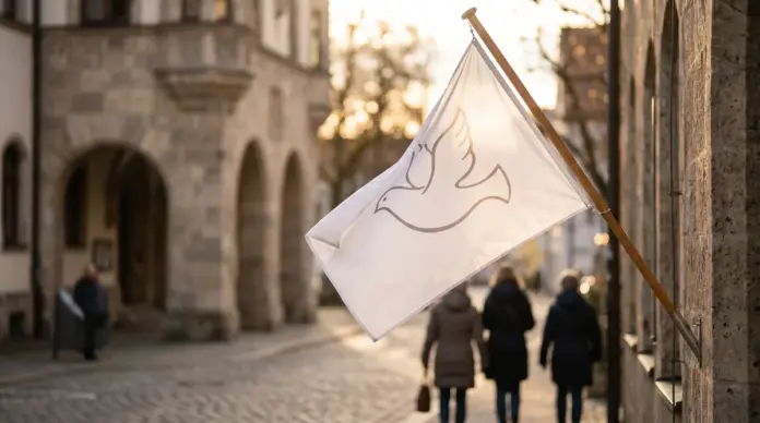 Fürstenfeldbruck hisst Flagge der Mayors for Peace — Am 8. Juli beteiligt sich die Stadt Fürstenfeldbruck wieder am Flaggentag der Mayors for Peace. Mit der Flagge an der Hauptstraße nahe dem Rathaus setzt die Stadt ein Zeichen für nukleare Abrüst...