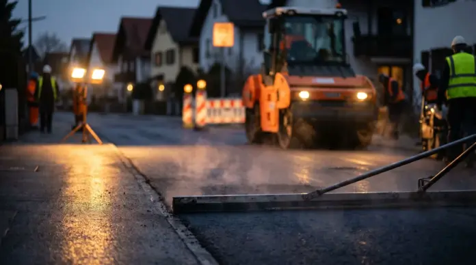 Gröbenzeller Straße in Olching wird saniert — In der Gröbenzeller Straße in Olching erneuert eine von der Stadt beauftragte Tief- und Straßenbaufirma die Fahrbahndecke zwischen den Hausnummern 14 und 40. Dafür kommt es vom 9. Juli bis voraussichtl...