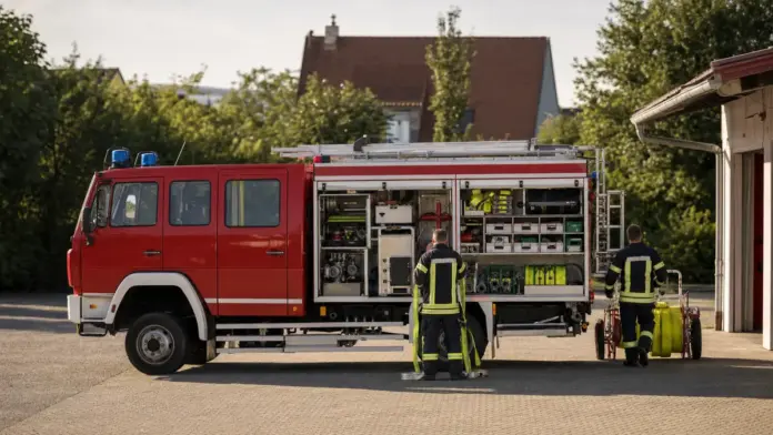 Neues LF-KatS offiziell an den Landkreis Fürstenfeldbruck übergeben — Der Landkreis Fürstenfeldbruck hat bei einer zentralen Übergabe in Gunzenhausen ein neues Löschgruppenfahrzeug Katastrophenschutz erhalten. Stationiert und betreut wird das Fahr...