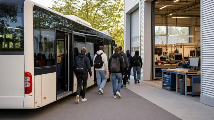 Azubi-Bustour zeigt Ausbildungsbetriebe im Landkreis Fürstenfeldbruck — Unter dem Motto „Nächster Halt – Dein Ausbildungsplatz“ öffnen Ausbildungsbetriebe im Landkreis Fürstenfeldbruck am Buß- und Bettag ihre Türen. Schülerinnen und Schüler sowie ...
