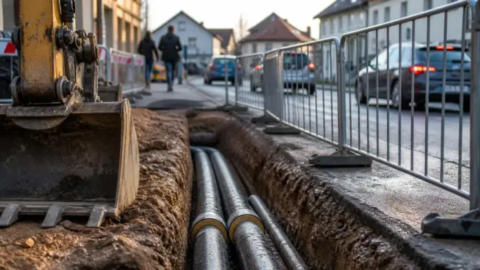 Fernwärmeausbau in der Olchinger Hauptstraße verzögert sich — Der Fernwärmeausbau in der Olchinger Hauptstraße dauert voraussichtlich ein bis zwei Wochen länger als geplant. Auch der nächste Bauabschnitt, Verkehrsregelungen und die Buslinien 832 u...