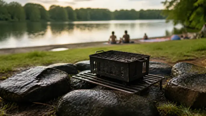 Grillen am Olchinger See wieder erlaubt — Nach den Niederschlägen der vergangenen Tage hebt die Stadt Olching das Grillverbot am Olchinger See wieder auf. Erlaubt ist das Grillen weiterhin nur an den ausgewiesenen Grillstellen. | Quelle: Stadt Olc...