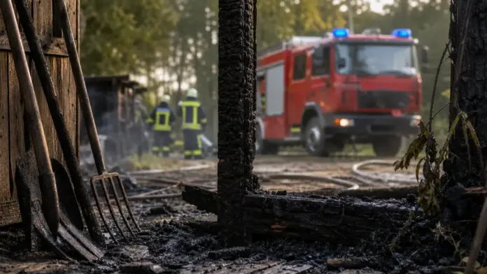 Stadel in Finning brennt: Kripo Fürstenfeldbruck prüft Brandstiftung — In Finning ist am vergangenen Freitag ein Stadel auf einem unbewohnten Grundstück in Brand geraten. Die Kriminalpolizei Fürstenfeldbruck ermittelt und bittet um Hinweise zu zwe...