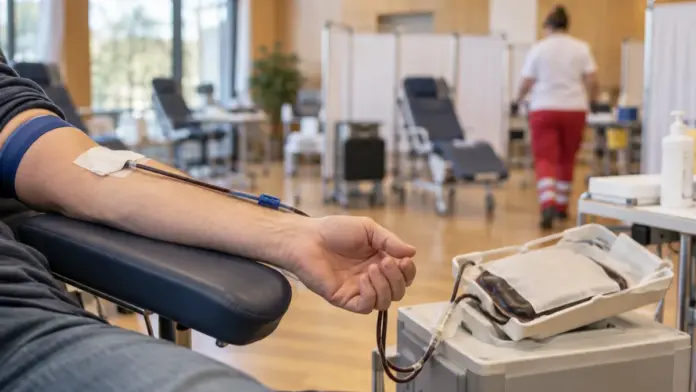 Blutspendetermin in der Amperhalle Emmering — Der Blutspendedienst des Bayerischen Roten Kreuzes kommt am Mittwoch, 30. September, nach Emmering. Von 15 bis 20 Uhr kann in der Amperhalle Blut gespendet werden. | Quelle: Stadt Emmering