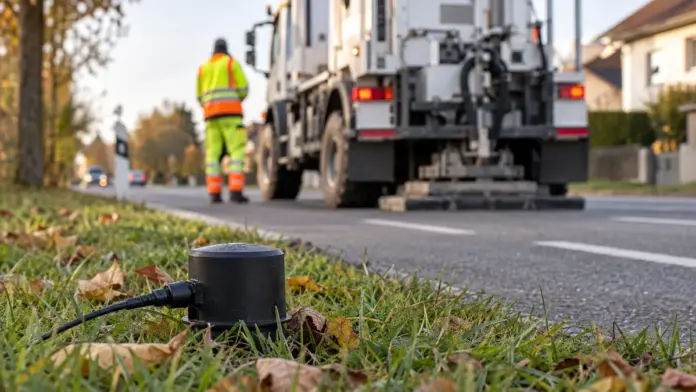 Geothermie-Erkundung: Geophone und Vibro-Trucks messen den Untergrund — In Fürstenfeldbruck sind derzeit rund 3.300 Geophone ausgelegt, zudem sind seit Donnerstag, 17. September, Vibro-Trucks im Einsatz. Die Messungen sollen klären, welches Potenz...