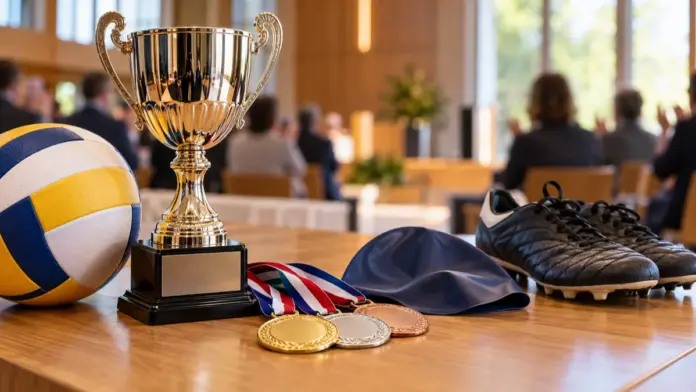 Gröbenzell zeichnet Sportlerinnen, Sportler und Ehrenamtliche aus — Bei der 3. Sportlerehrung hat die Gemeinde Gröbenzell erfolgreiche Sportlerinnen und Sportler sowie engagierte Ehrenamtliche aus den Vereinen gewürdigt. Erster Bürgermeister Dr. D...