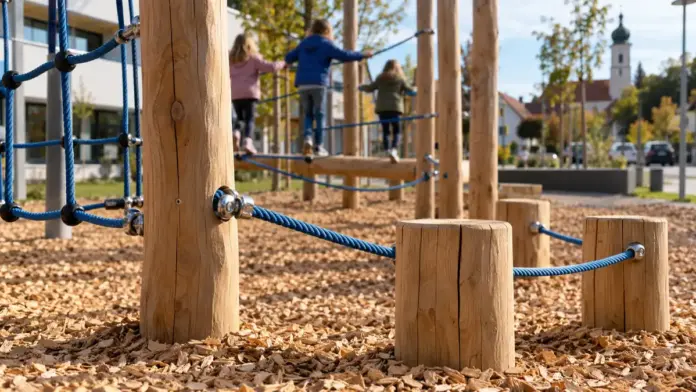 Neuer Niedrigseilparcours am Schulzentrum West eröffnet — Auf dem Außengelände der Grundschule an der Richard-Higgins-Straße und der Mittelschule Fürstenfeldbruck West können Kinder und Jugendliche ab sofort einen neuen Niedrigseilparcours nutzen....