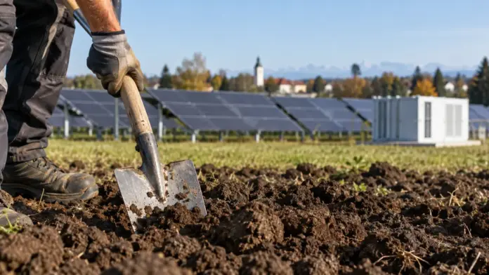 Neuer Solarpark soll mehr Strom aus der Region nach Bruck bringen — Im Bereich Emmering/Fürstenfeldbruck haben die Stadtwerke Fürstenfeldbruck mit einem symbolischen Spatenstich den Bau eines neuen Solarparks gestartet. Auf rund 7,5 Hektar sollen ...