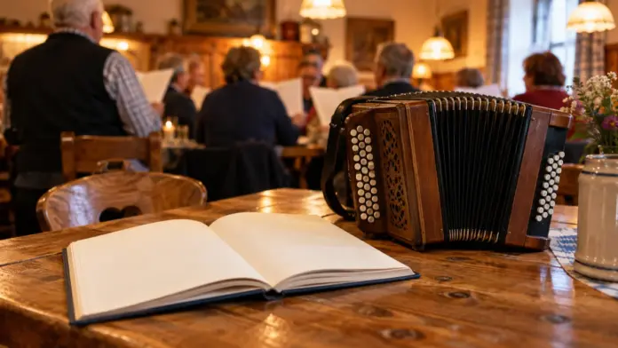 Offenes Singen startet nach Sommerpause in Jesenwang — Die Kreisheimatpflegerinnen Brigitte Schäffler und Ingeborg Heining nehmen das Offene Singen wieder auf. Der nächste Termin ist am Montag, 21. September 2026, in Jesenwang. | Quelle: Landratsa...