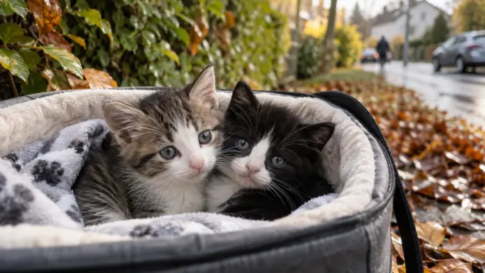 Zwei Babykatzen an der Kronprinz-Rupprecht-Straße gefunden — In Fürstenfeldbruck sind am 24. September zwei Babykatzen in einem Garten beziehungsweise Gebüsch an der Kronprinz-Rupprecht-Straße gefunden worden. Die Tiere sind derzeit beim Verein Pf...