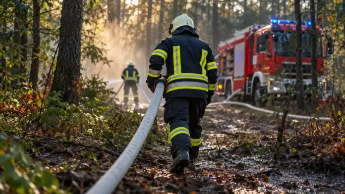 KI-generiertes Symbolbild: Film zeigt Katastrophenschutzübung „IKARUS“ im Landkreis — Ein 18-minütiger Film dokumentiert die Katastrophenschutzübung „IKARUS“ aus dem März. Der Kreisfeuerwehrverband Fürstenfeldbruck stellt ihn am Freitag, 30. Oktober, ab 18 Uhr auf YouTube v...