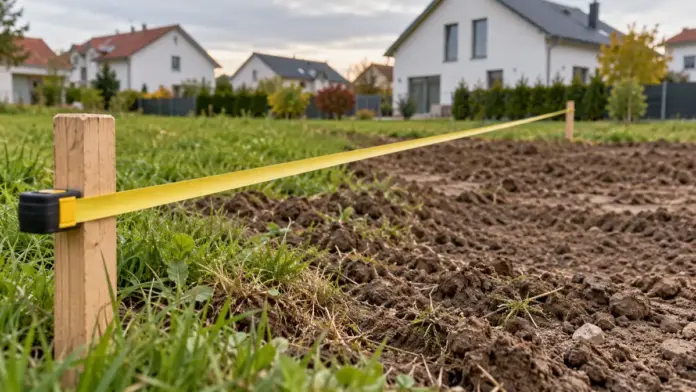 KI-generiertes Symbolbild: Gemeinderat beschließt Grundstücksverkauf im Dorfanger — Im Baugebiet Dorfanger hat der Gemeinderat den Verkauf einer Fläche beschlossen. Sie umfasst ein 248 Quadratmeter großes Grundstück und eine angrenzende Teilfläche. | Quelle: Gemeinde Türken...