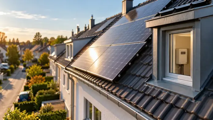 KI-generiertes Symbolbild: Gröbenzeller Klimaschutzpreis 2026: Drei Projekte ausgezeichnet — Zum fünften Mal hat die Gemeinde Gröbenzell ihren Klimaschutzpreis vergeben. Ausgezeichnet wurden lokales Teilen von Solarstrom sowie zwei Sanierungsprojekte. | Quelle: Stadt Gröben...