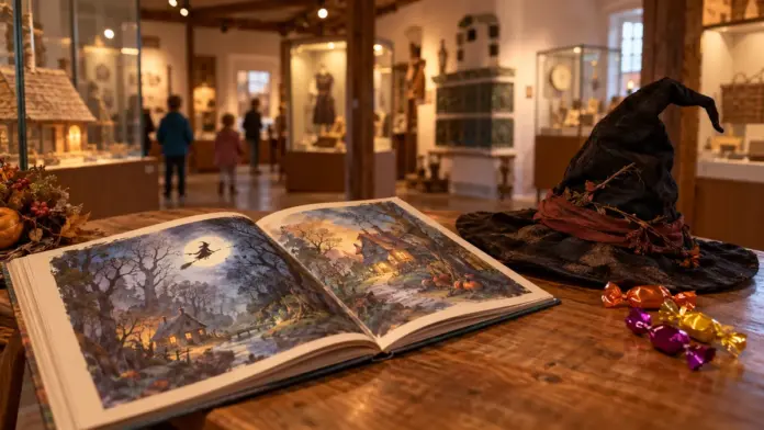 KI-generiertes Symbolbild: Halloween im ZEIT+RAUM Museum: Geschichten und Süßes — Am Samstag, 31. Oktober 2026, laden das ZEIT+RAUM Museum und der Förderverein Stadtmuseum Germering e. V. von 17 bis 20 Uhr zu einem Halloween-Abend ein. Geplant sind zwei Lesungen, schaurige ...
