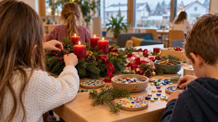 KI-generiertes Symbolbild: JBS Impuls 8406 kündigt Herbst- und Winterangebote für Kinder an — Für Kinder von 8 bis 12 Jahren stehen in den kommenden Monaten Kreativ- und Erlebnisangebote auf dem Programm. Am Buß- und Bettag bietet die Jugendbegegnungsstätte außerdem eine Be...
