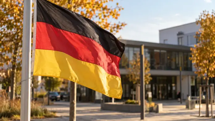 Puchheimer Rathaus wird zum Tag der Deutschen Einheit beflaggt — Zum Tag der Deutschen Einheit am 3. Oktober wird auch am Puchheimer Rathaus geflaggt. Der Feiertag erinnert an den Beitritt der DDR zur Bundesrepublik Deutschland im Jahr 1990. | Que...