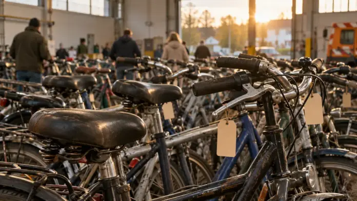Stadt Olching versteigert Fundräder im Bauhof — Die Stadt Olching versteigert am Montag, 26. Oktober 2026, wieder Fundräder. Interessierte können die Fahrräder kurz vor Beginn im Bauhof besichtigen und sich vorab beim Bürgerbüro anmelden. | Quelle...