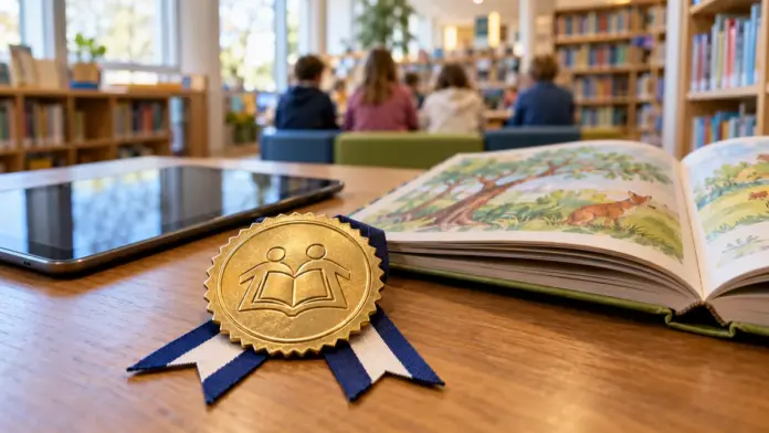 KI-generiertes Symbolbild: Stadtbibliothek Puchheim erneut als Partner der Schulen ausgezeichnet — Die Stadtbibliothek Puchheim erhält das Gütesiegel „Bibliotheken – Partner der Schulen 2026-2028“. Gewürdigt wird ihre Zusammenarbeit mit Schulen und ihr Einsatz für Lese-, In...