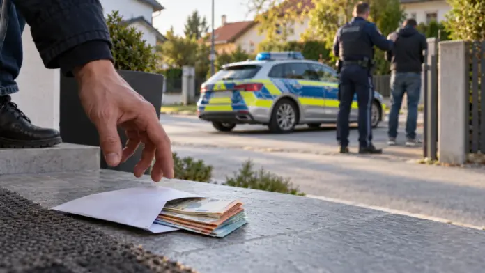 Telefonbetrug in Vierkirchen: Geldabholer festgenommen — Eine 56-Jährige aus Vierkirchen hat einen versuchten Telefonbetrug erkannt und die Polizei verständigt. Ein 25-jähriger Abholer sitzt inzwischen in Untersuchungshaft. | Quelle: Polizei Präsi...
