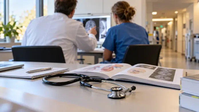 KI-generiertes Symbolbild: Weiterbildungsverbund Allgemeinmedizin erhält Zertifizierung — Der Weiterbildungsverbund im Landkreis Fürstenfeldbruck ist von der Koordinierungsstelle Allgemeinmedizin zertifiziert worden. Klinikum und Hausarztpraxen wollen angehenden Fachärzten ...